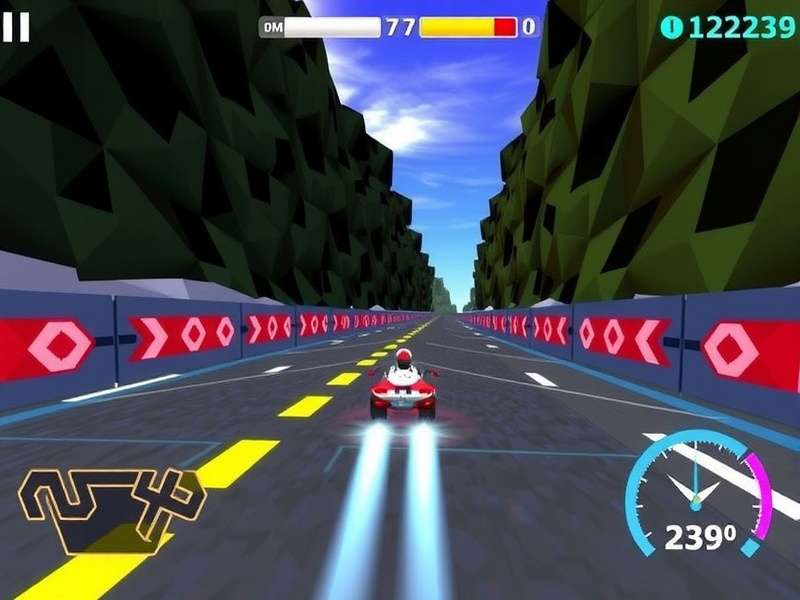 Radiant Racer Game Screenshot